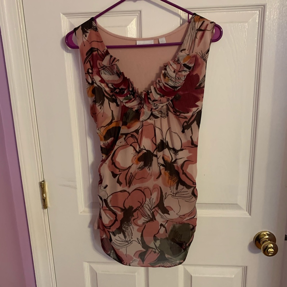 CASUAL SLEEVELESS BLOUSE FLORAL